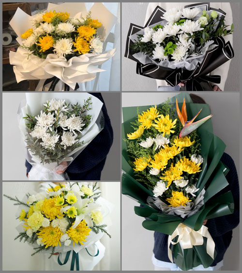 河南南阳社旗县饶良镇黑刘庄村白事花束代送